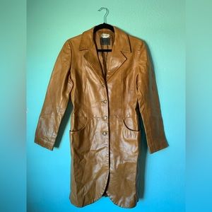 MK Maska Vintage Italian Leather Coat